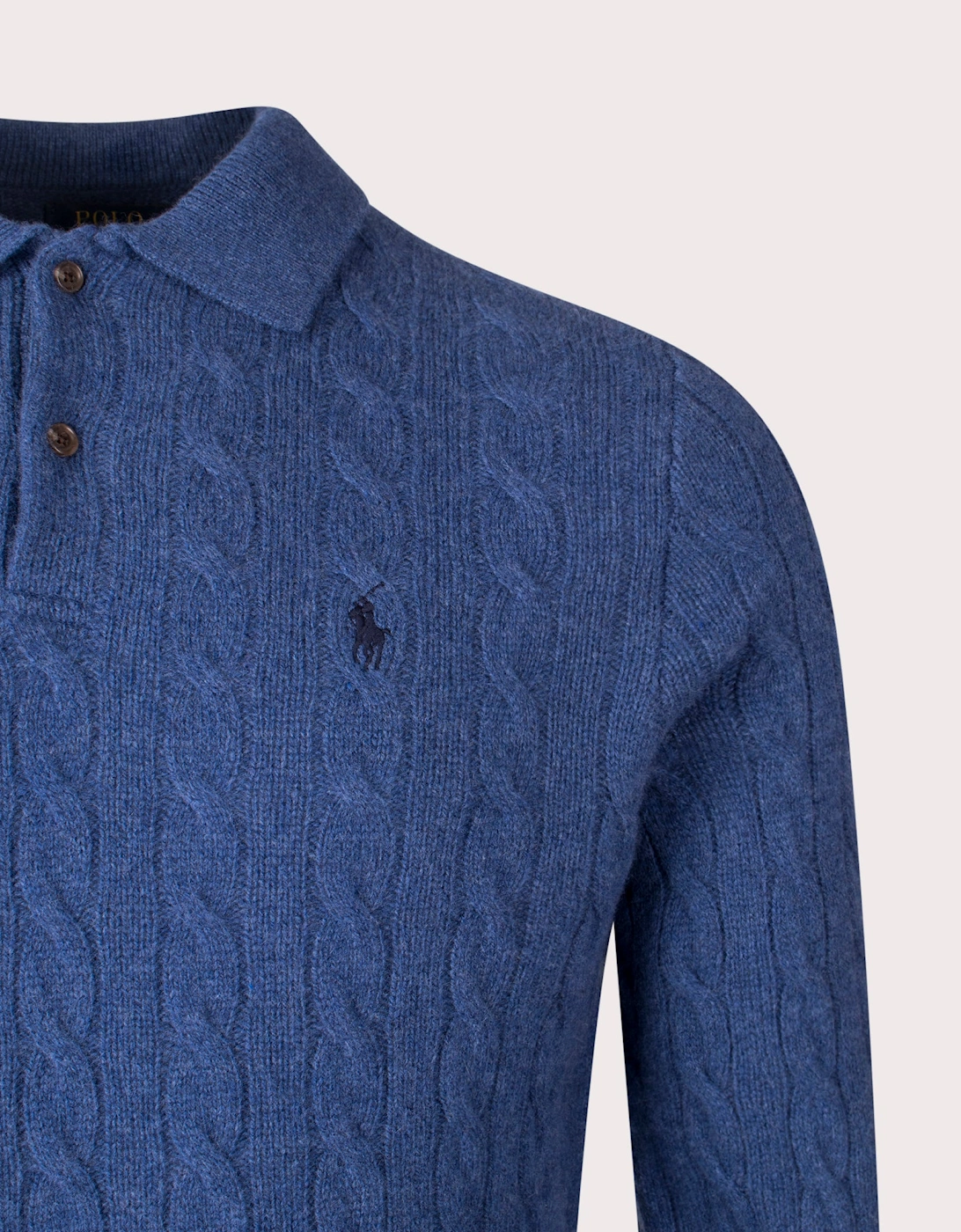 Cashmere Blend Cable Knit Sweatshirt