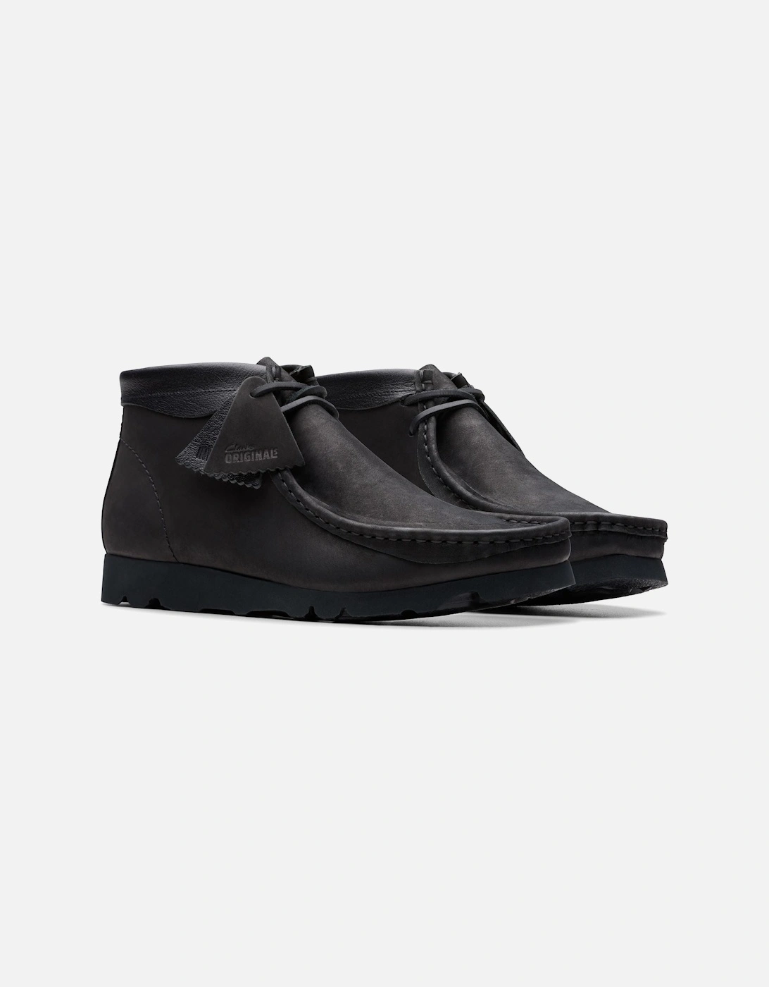 Originals Wallabee Combi Leather Men's Black Boots, 9 of 8