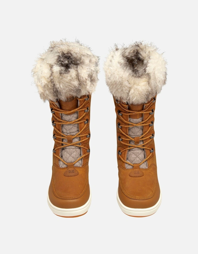 Garibaldi Leather Women's New Wheat/Dark Khaki Winter Mid Calf Boots
