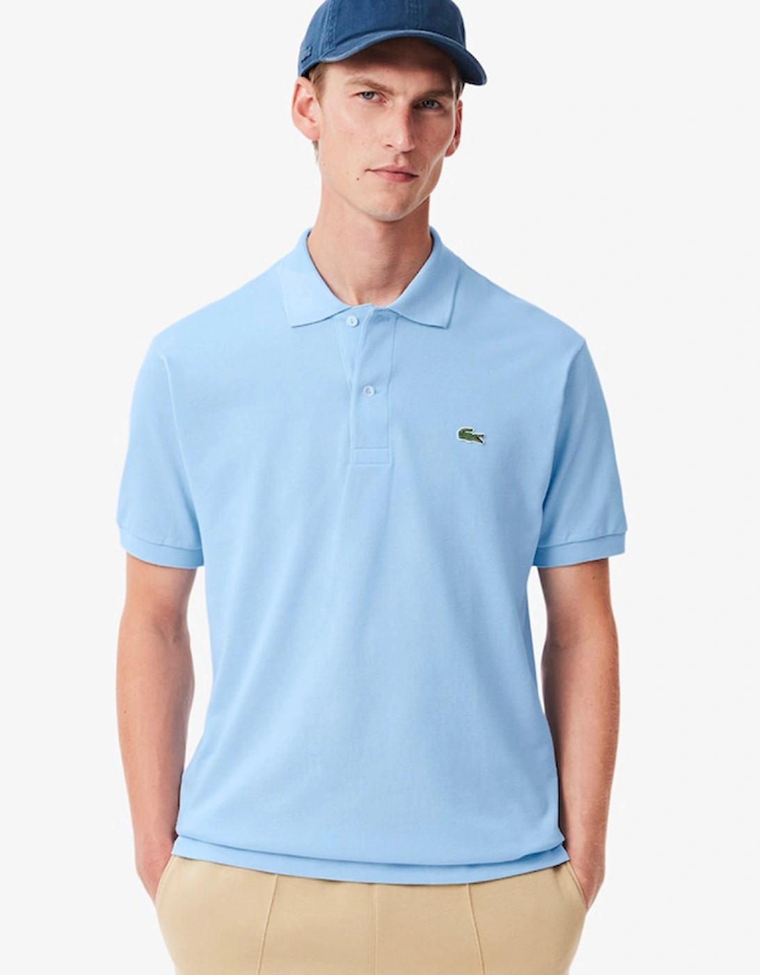 Men's Lacoste Classic Fit L.12.12 Original Polo Shirt - Blue - Size: 3 small