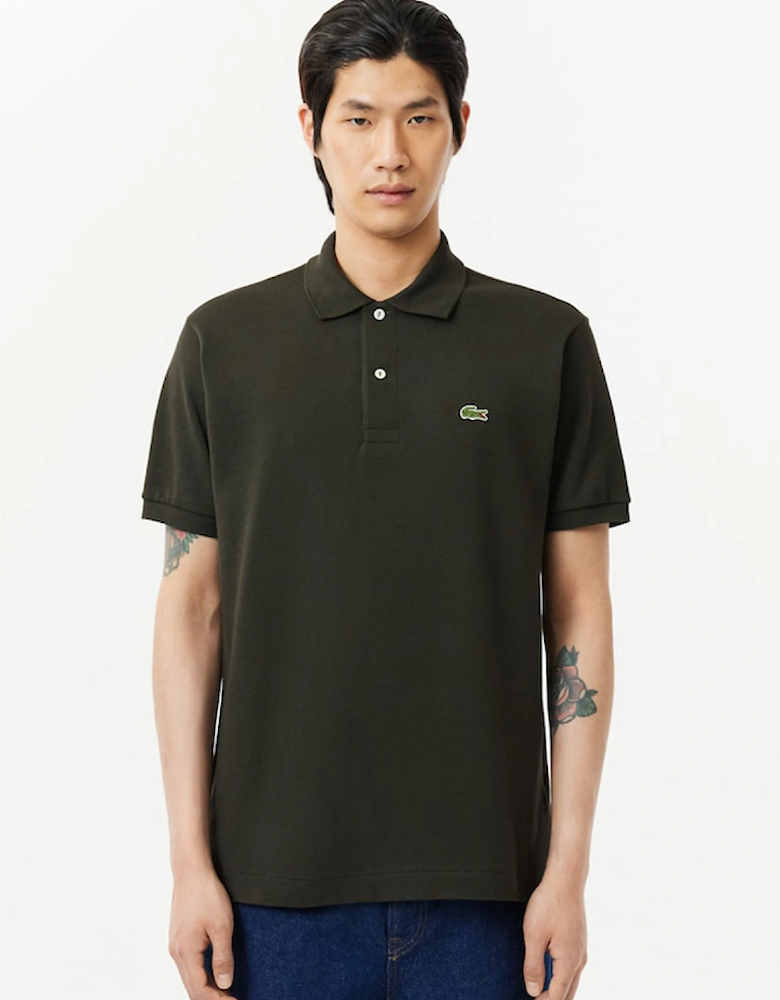 Men's Lacoste Classic Fit L.12.12 Original Polo Shirt - Black - Size: 3 small