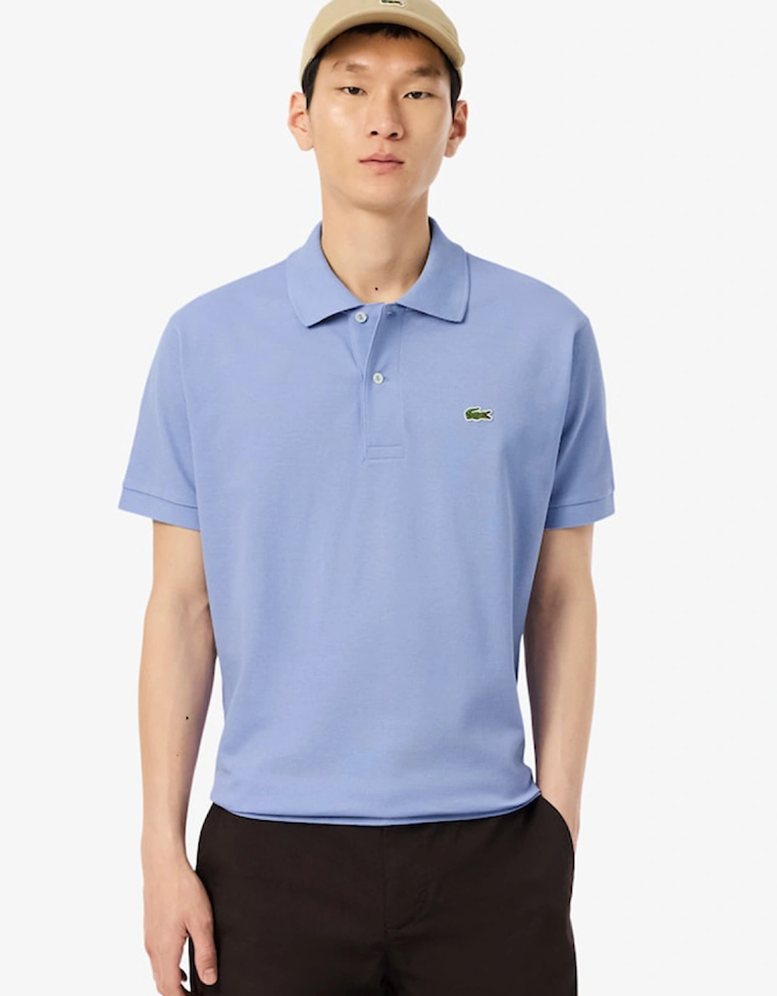 Lacoste Men's Blue Classic Fit L.12.12 Original Polo Shirt  Small