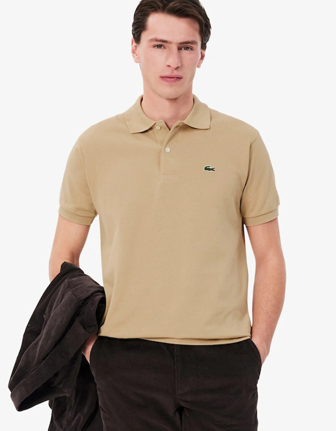 Lacoste Men's Tan Classic Fit L.12.12 Original Polo Shirt  Small