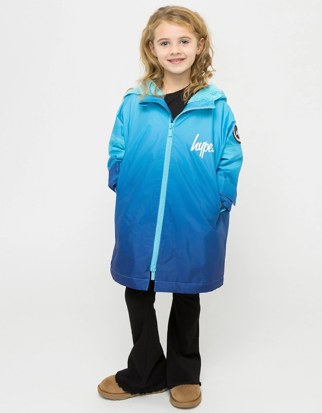 Kids Ombre Waterproof Changing Robe, 2 of 1