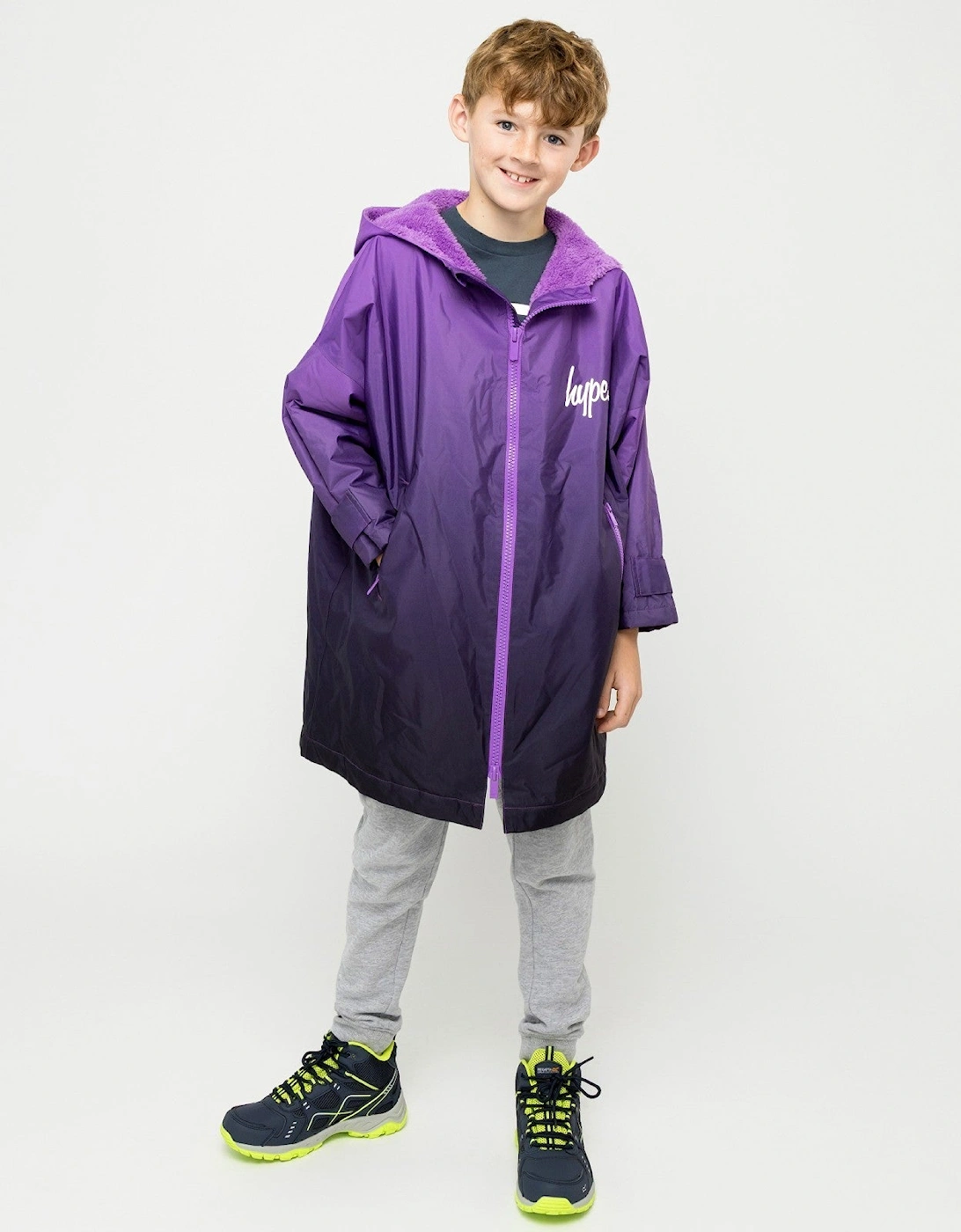 Kids Ombre Waterproof Changing Robe, 2 of 1