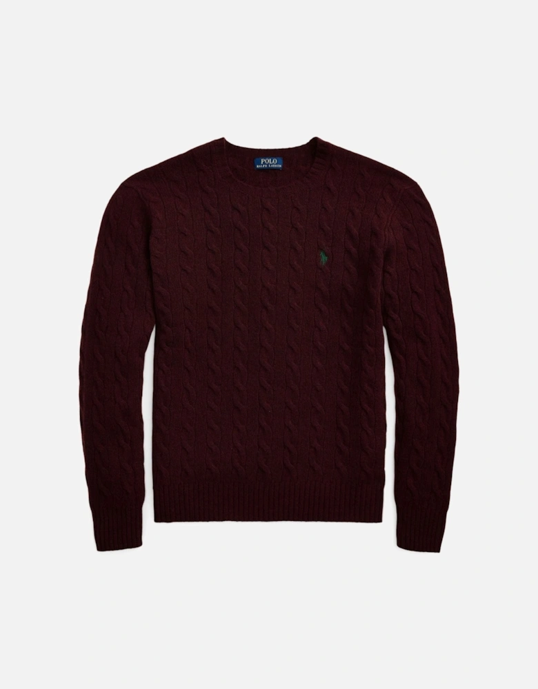 Ralph Lauren Cable Knit Long Sleeve Pullover – Aged Wine