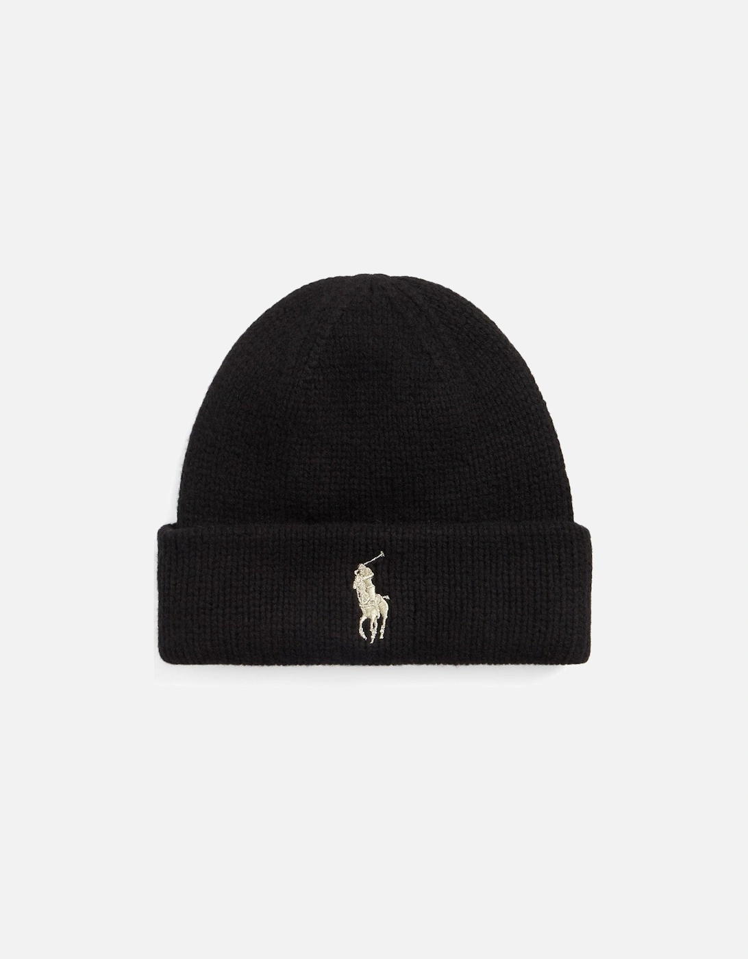 Ralph Lauren Signature Pony Wool Beanie - Black, 3 of 2