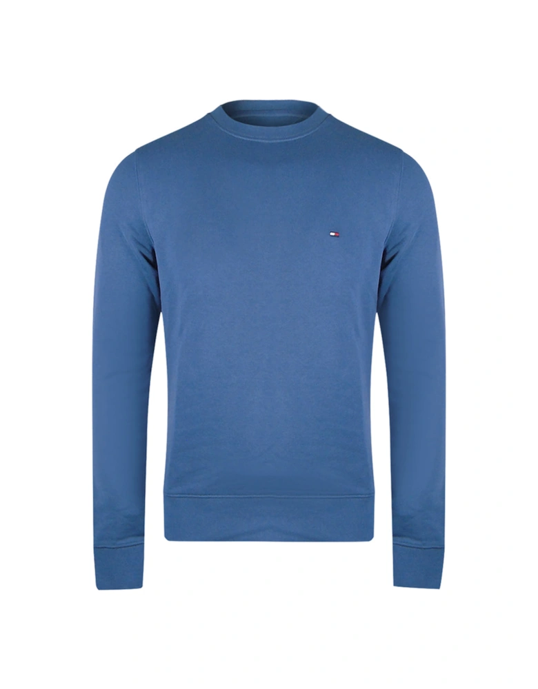 Faded Indigo Blue Crewneck Sweatshirt