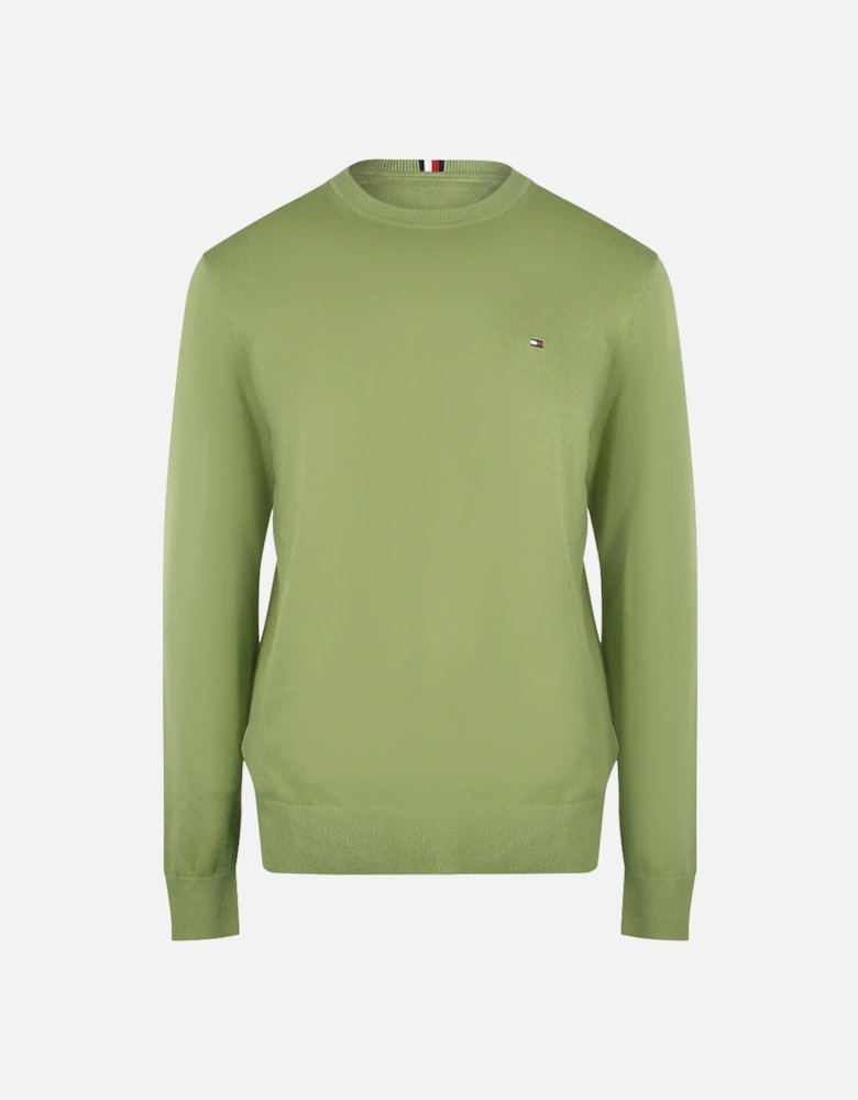 Faded Olive Green Crewneck Sweatshirt