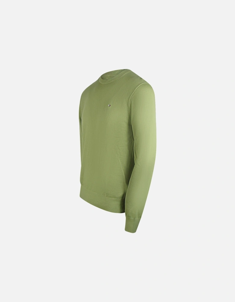 Faded Olive Green Crewneck Sweatshirt