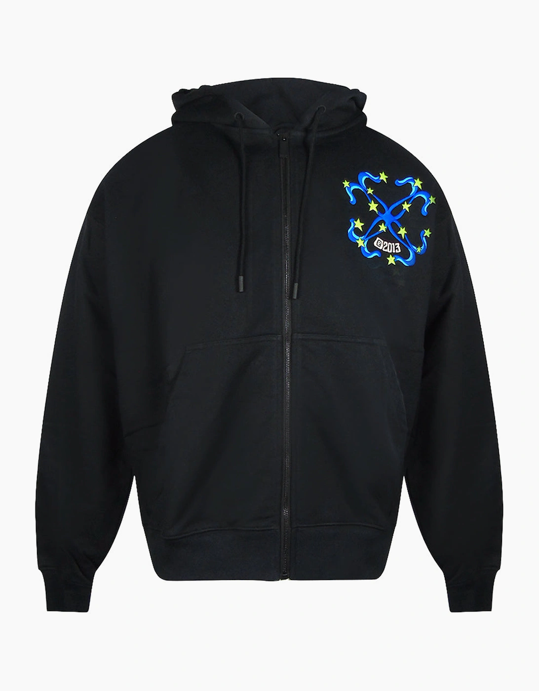 Men's Off-White Hammer Skate Zip Hoodie Black - Size: 40