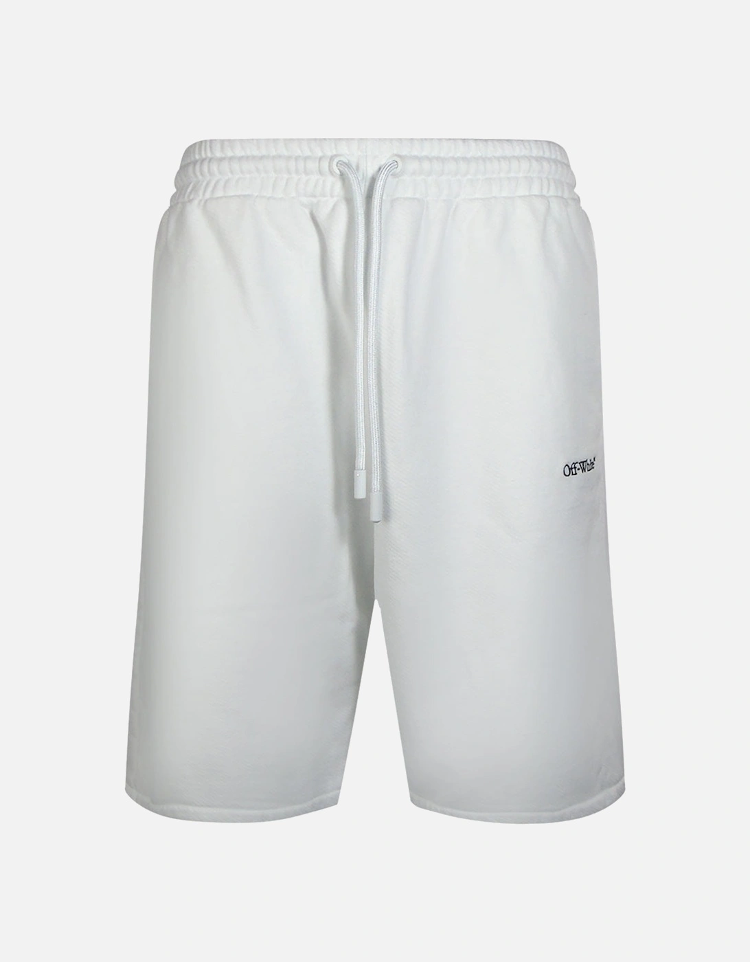 Stitch Diags Skate Sweatshorts White, 4 of 3