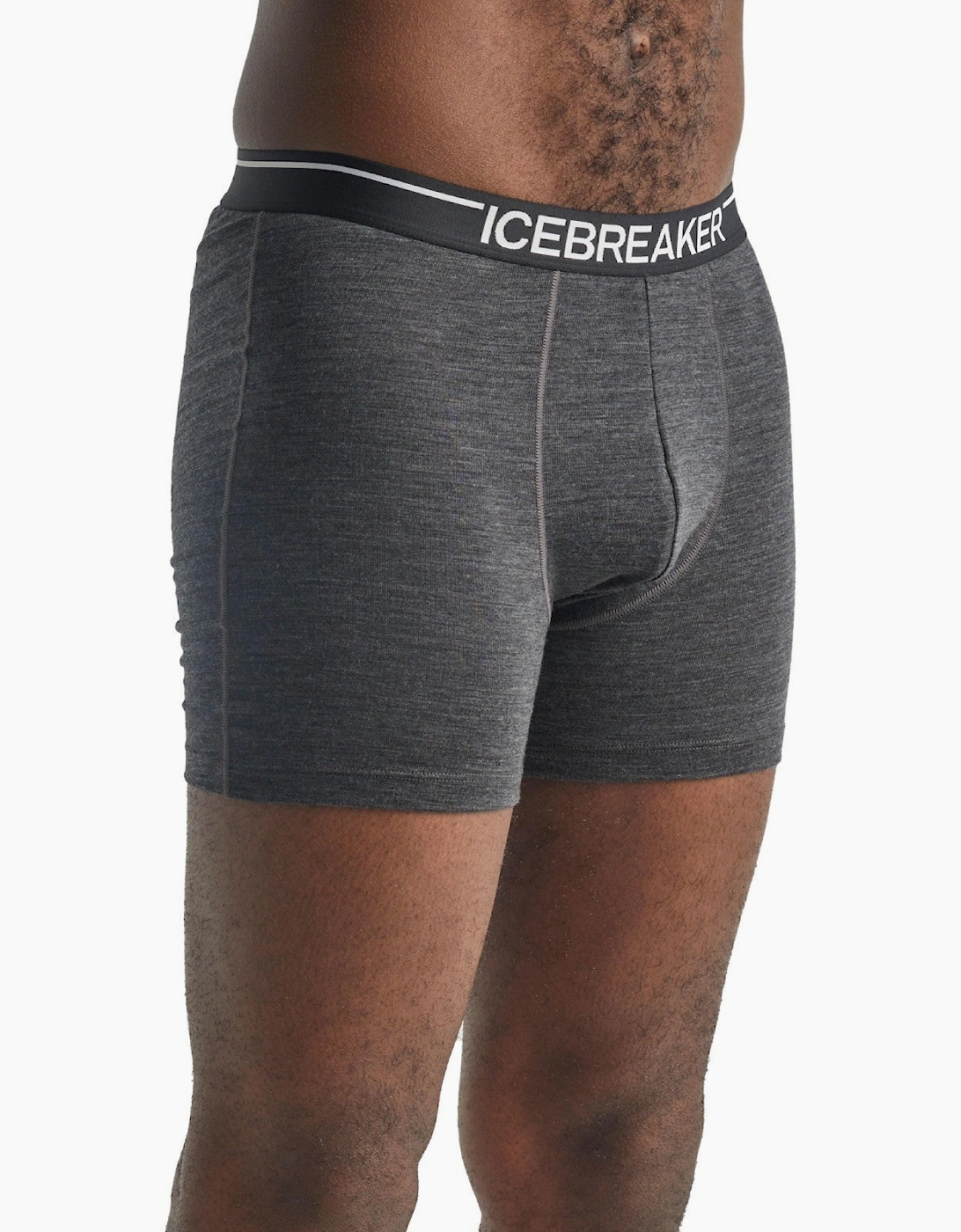 Men's Icebreaker Mens Anatomica Merino Boxer Shorts - Grey - Size: 2XL
