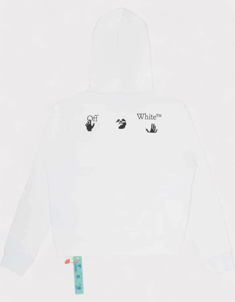 Black Business Slim Hoodie White