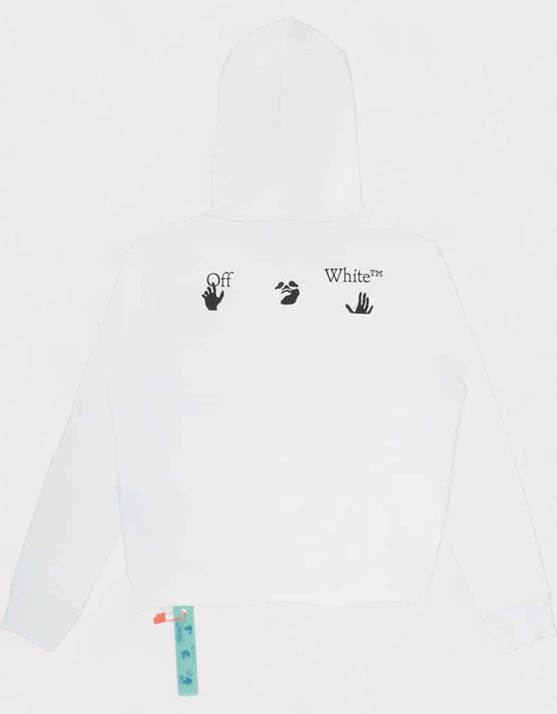 Black Business Slim Hoodie White