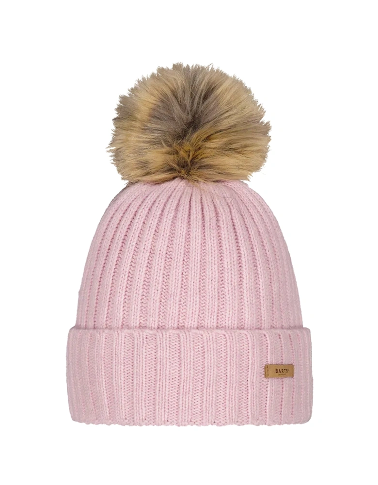 Womens Augusti Faux Fur Pom Pom Bobble Hat