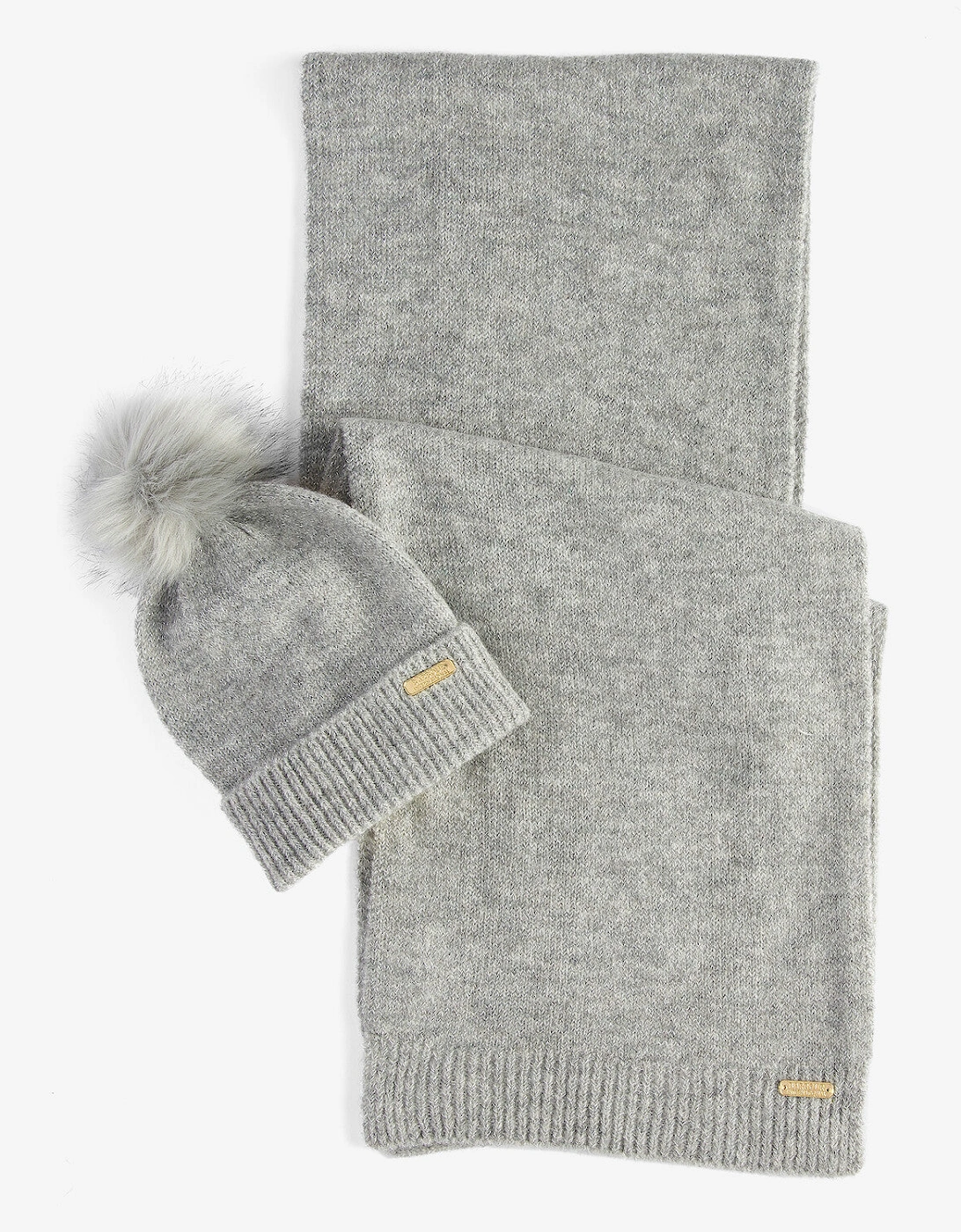SPARKLE BEANIE & SCARF Womens Gift Set Grey Marl, 7 of 6