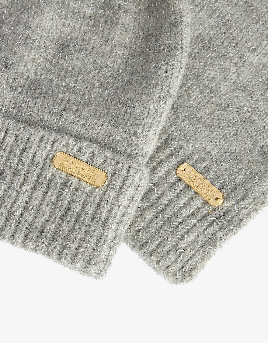 SPARKLE BEANIE & SCARF Womens Gift Set Grey Marl