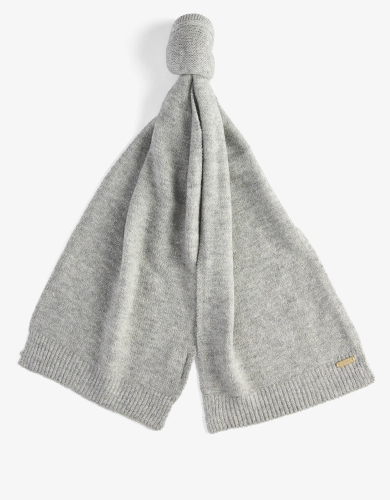 SPARKLE BEANIE & SCARF Womens Gift Set Grey Marl