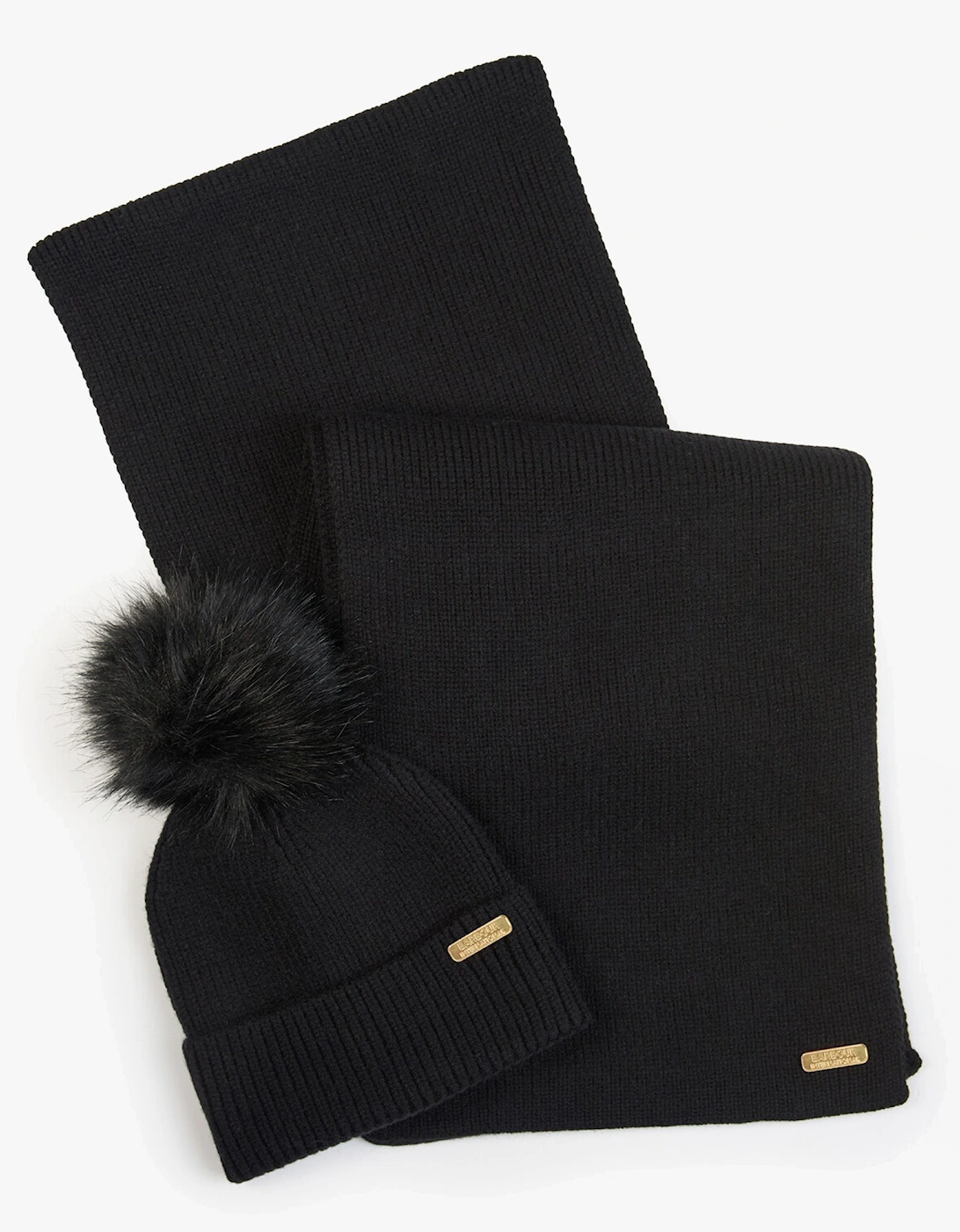 MALLORY BEANIE & SCARF Womens Gift Set Black, 6 of 5