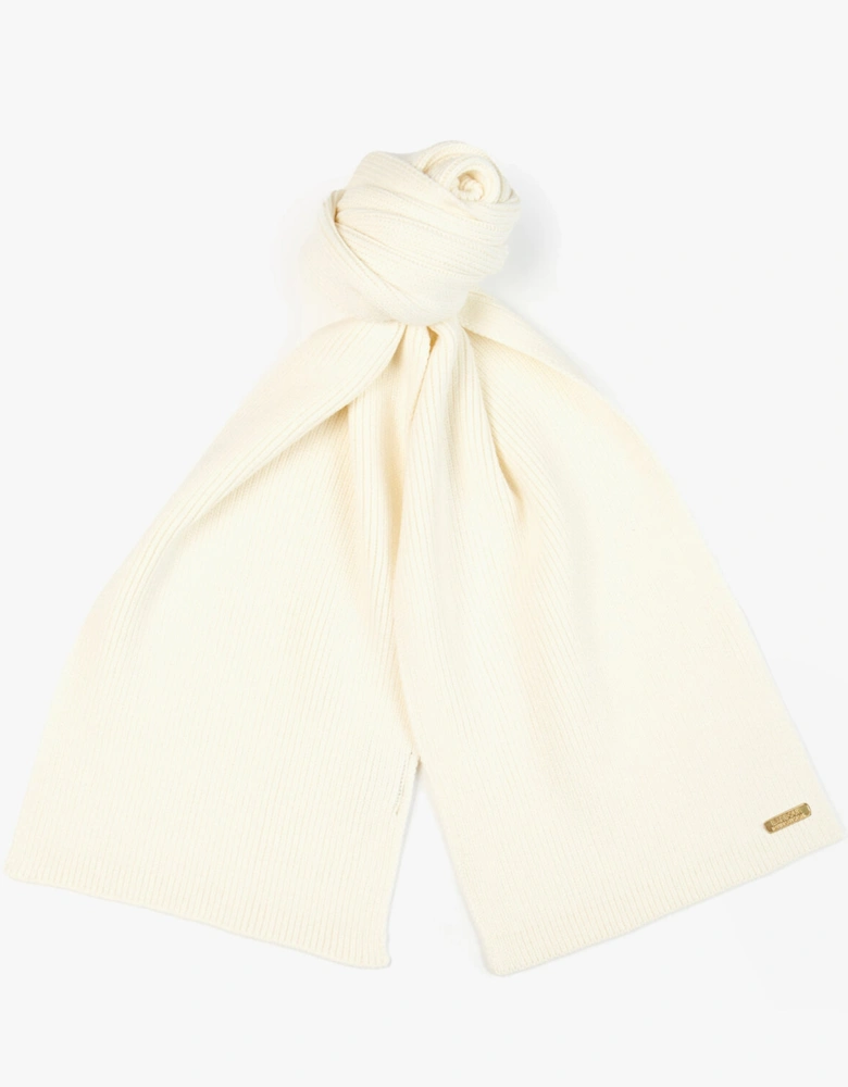 MALLORY BEANIE & SCARF Womens Gift Set Optic White