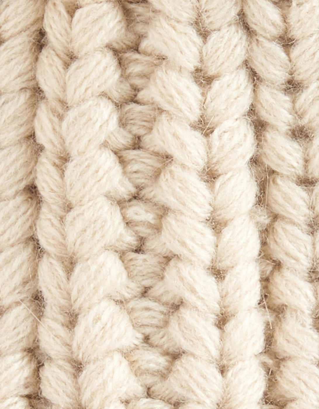 SALTBURN Womens Pom-Pom Beanie Pearl