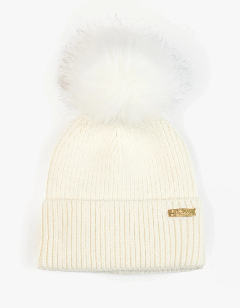 MALLORY BEANIE & SCARF Womens Gift Set Optic White