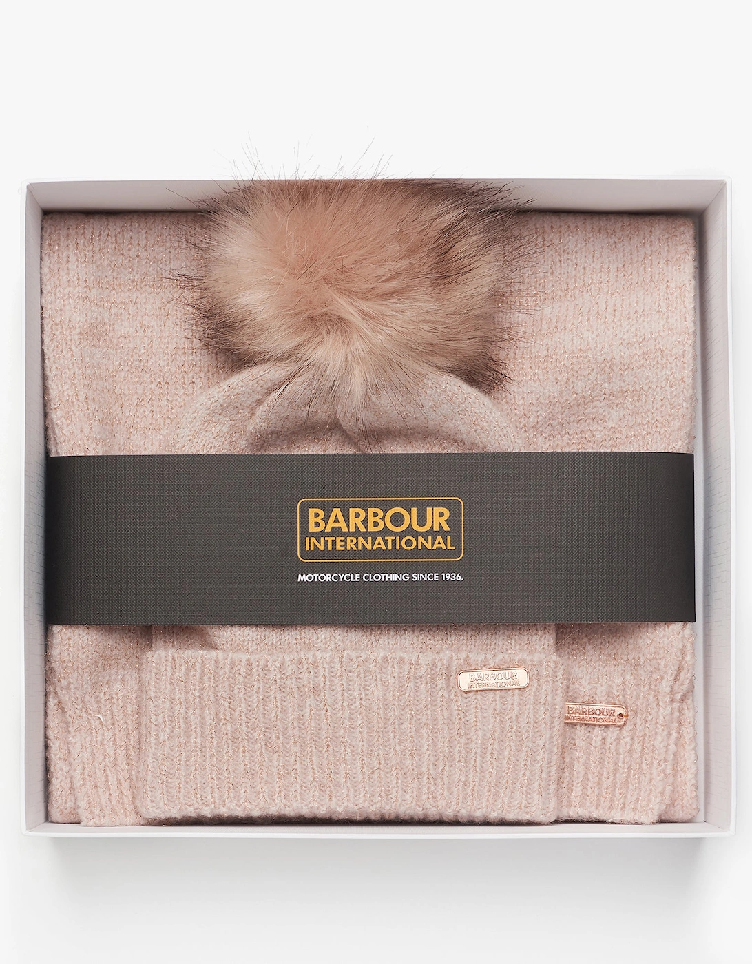 SPARKLE BEANIE & SCARF Womens Gift Set Pink