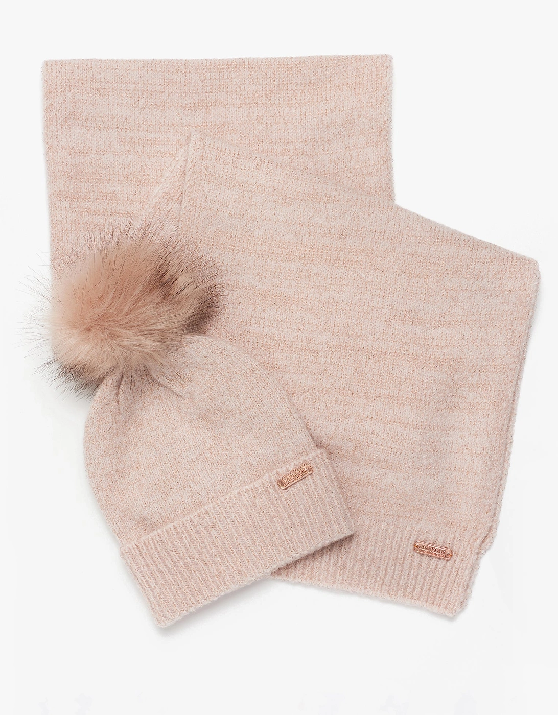 SPARKLE BEANIE & SCARF Womens Gift Set Pink