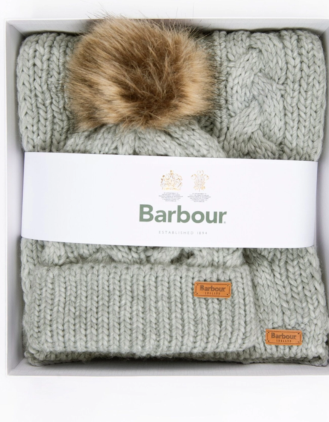 PENSHAW BEANIE & SCARF Womens Gift Set Grey