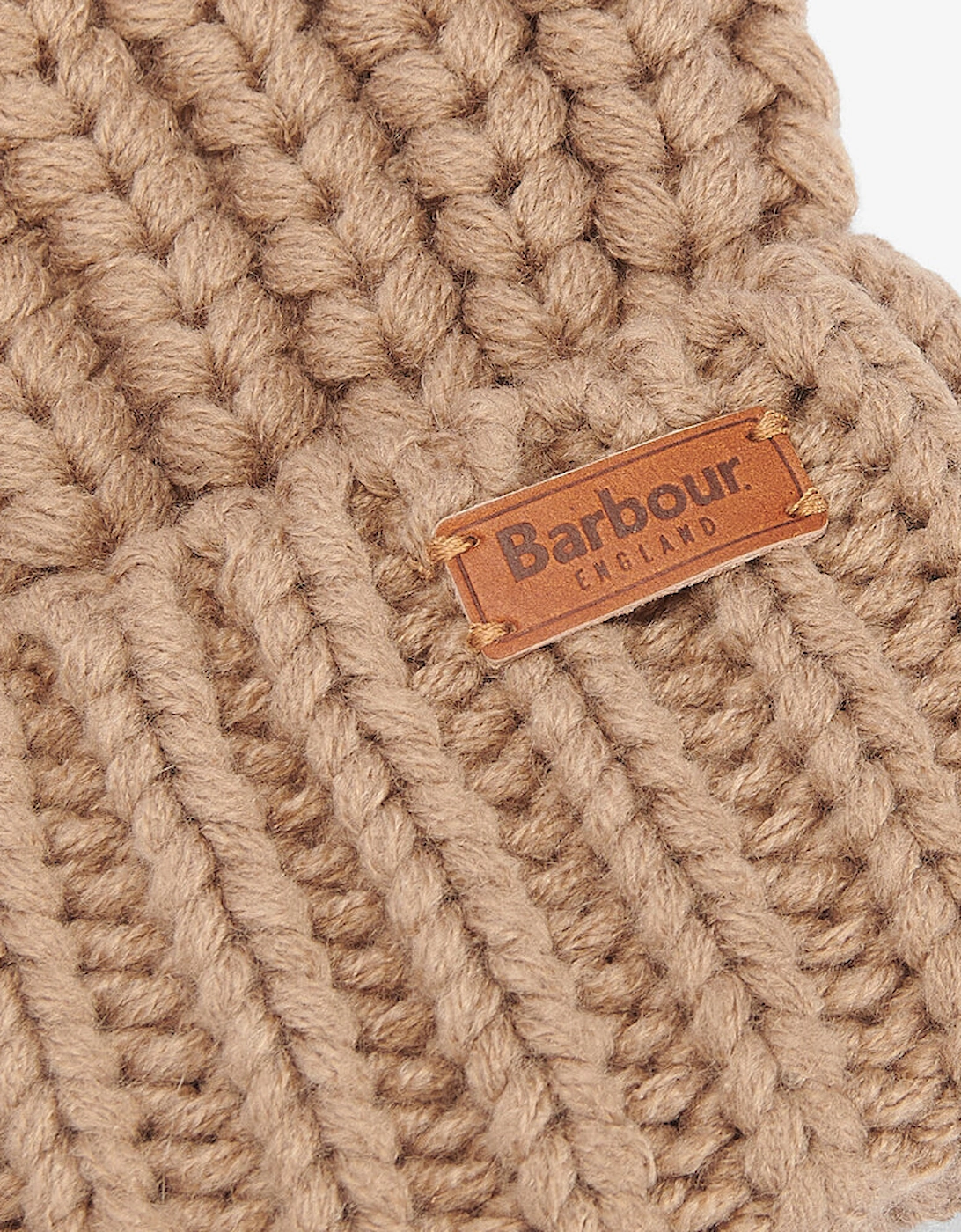 SALTBURN Womens Pom-Pom Beanie Mink