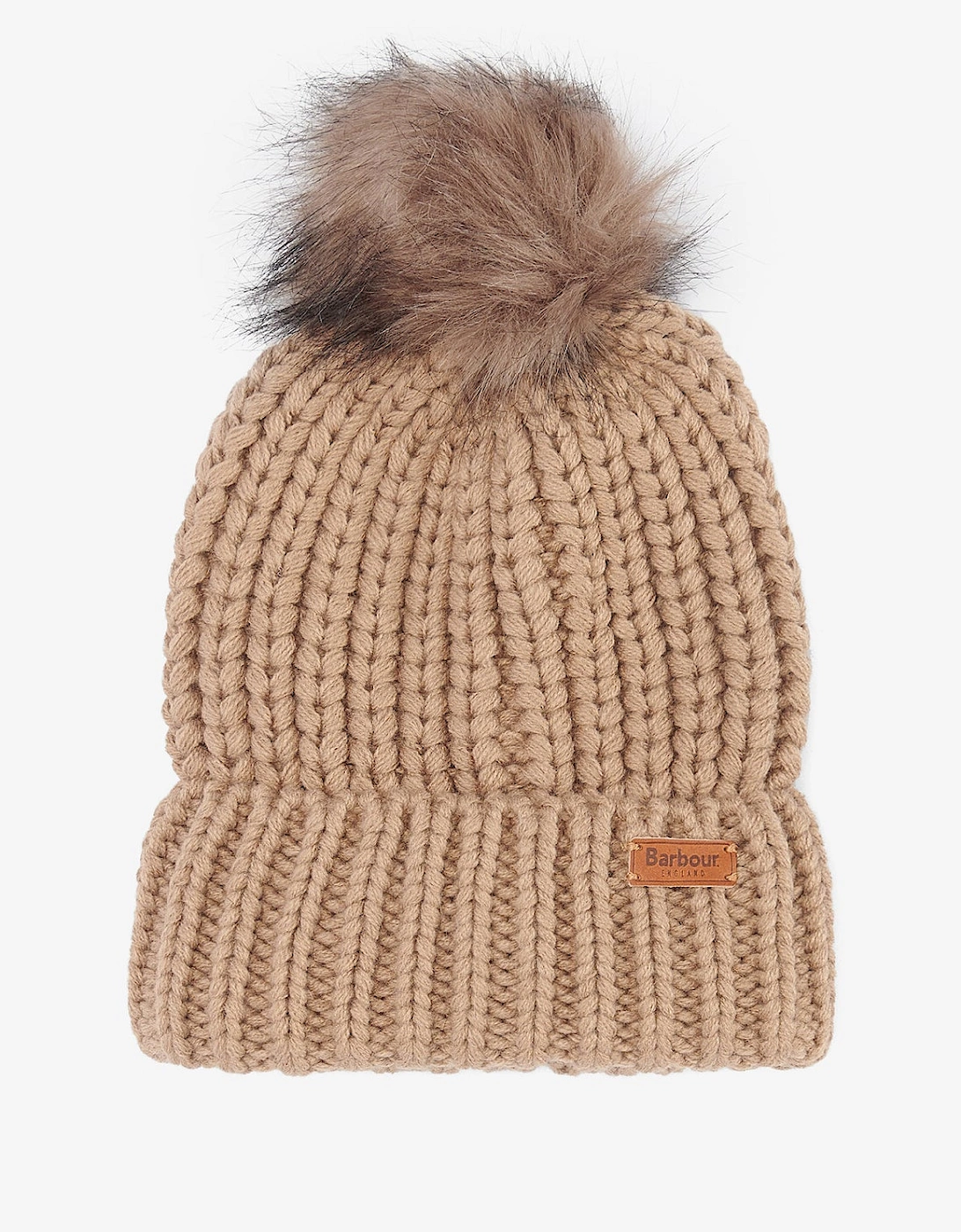 SALTBURN Womens Pom-Pom Beanie Mink, 5 of 4