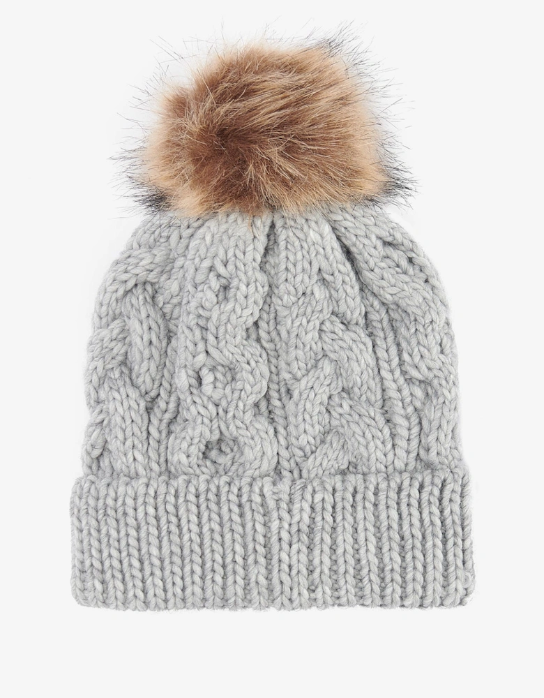 PENSHAW Womens Pom-Pom Beanie Grey