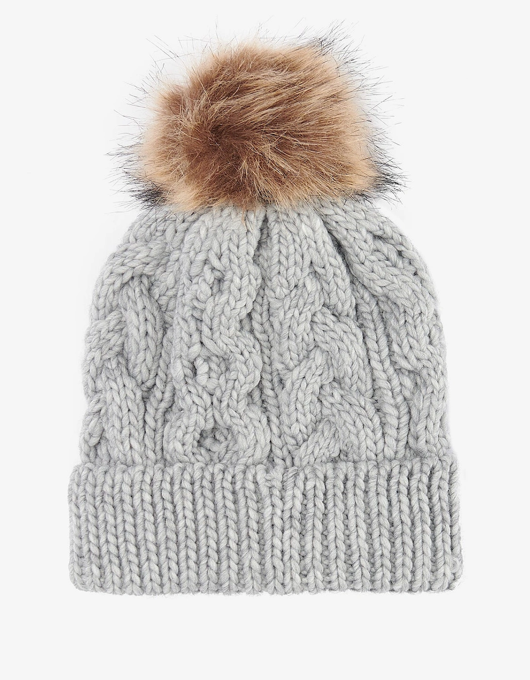 PENSHAW Womens Pom-Pom Beanie Grey