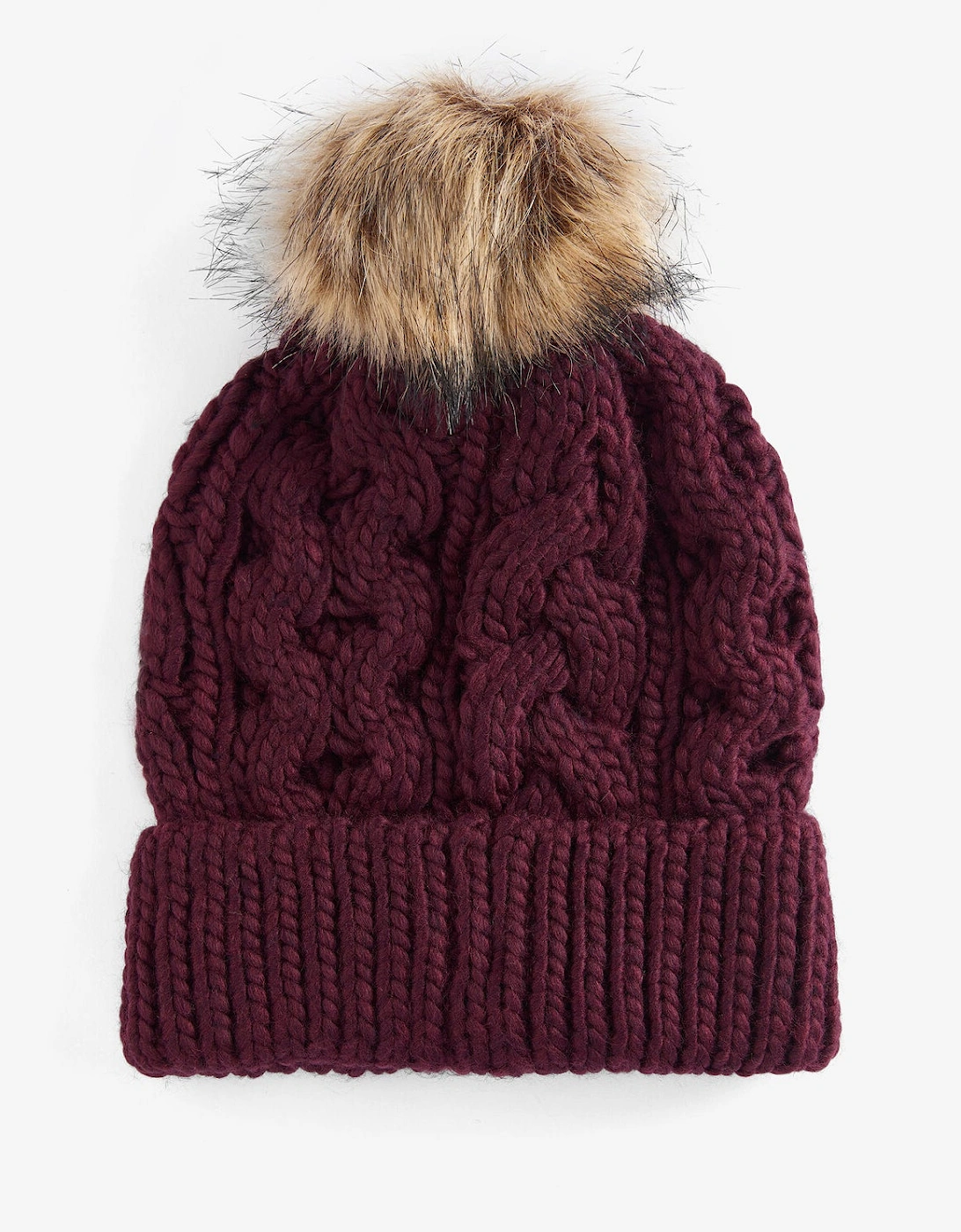 PENSHAW Womens Pom-Pom Beanie Bordeaux