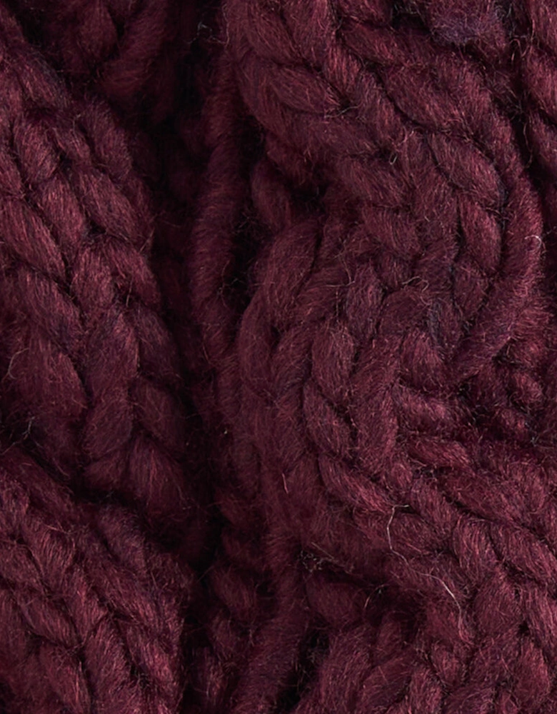 PENSHAW Womens Pom-Pom Beanie Bordeaux