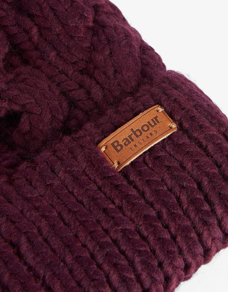 PENSHAW Womens Pom-Pom Beanie Bordeaux