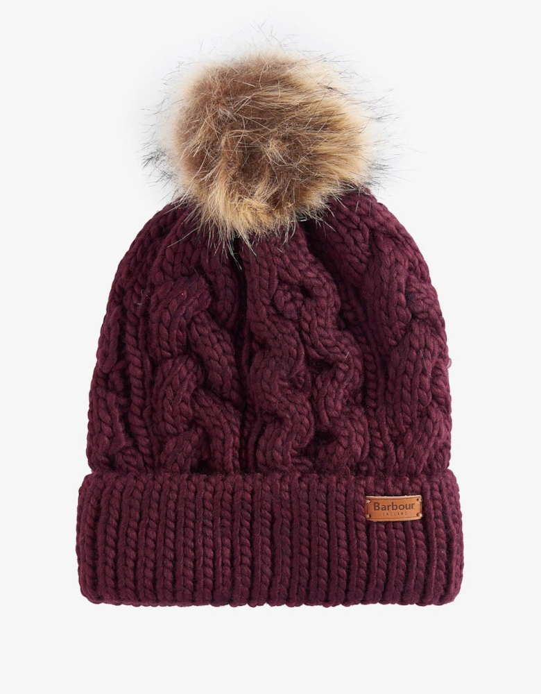 PENSHAW Womens Pom-Pom Beanie Bordeaux