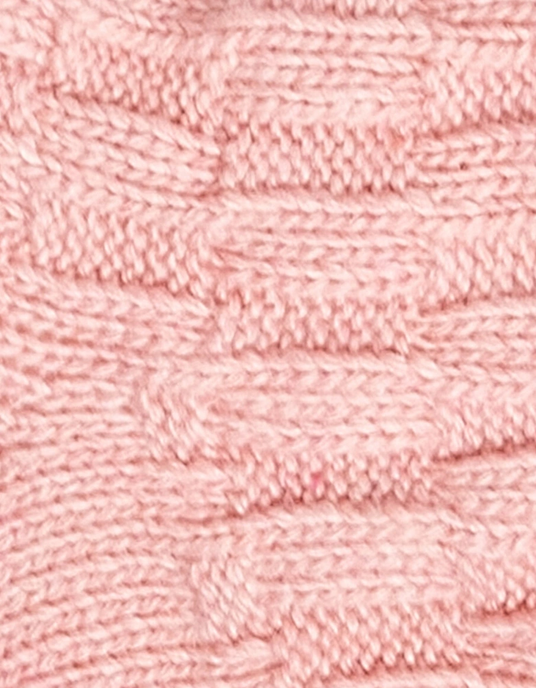 CABLE KNIT LOUNGE Socks Womens Socks Dusty Pink