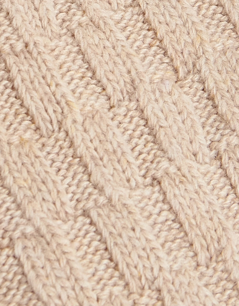 CABLE KNIT LOUNGE Socks Womens Socks Oatmeal