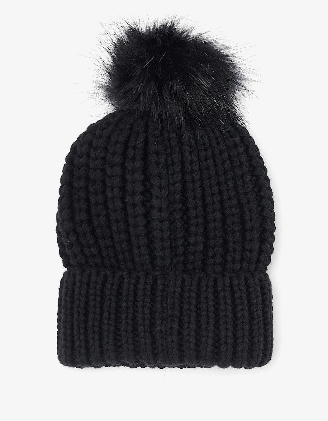 SALTBURN Womens Pom-Pom Beanie Black