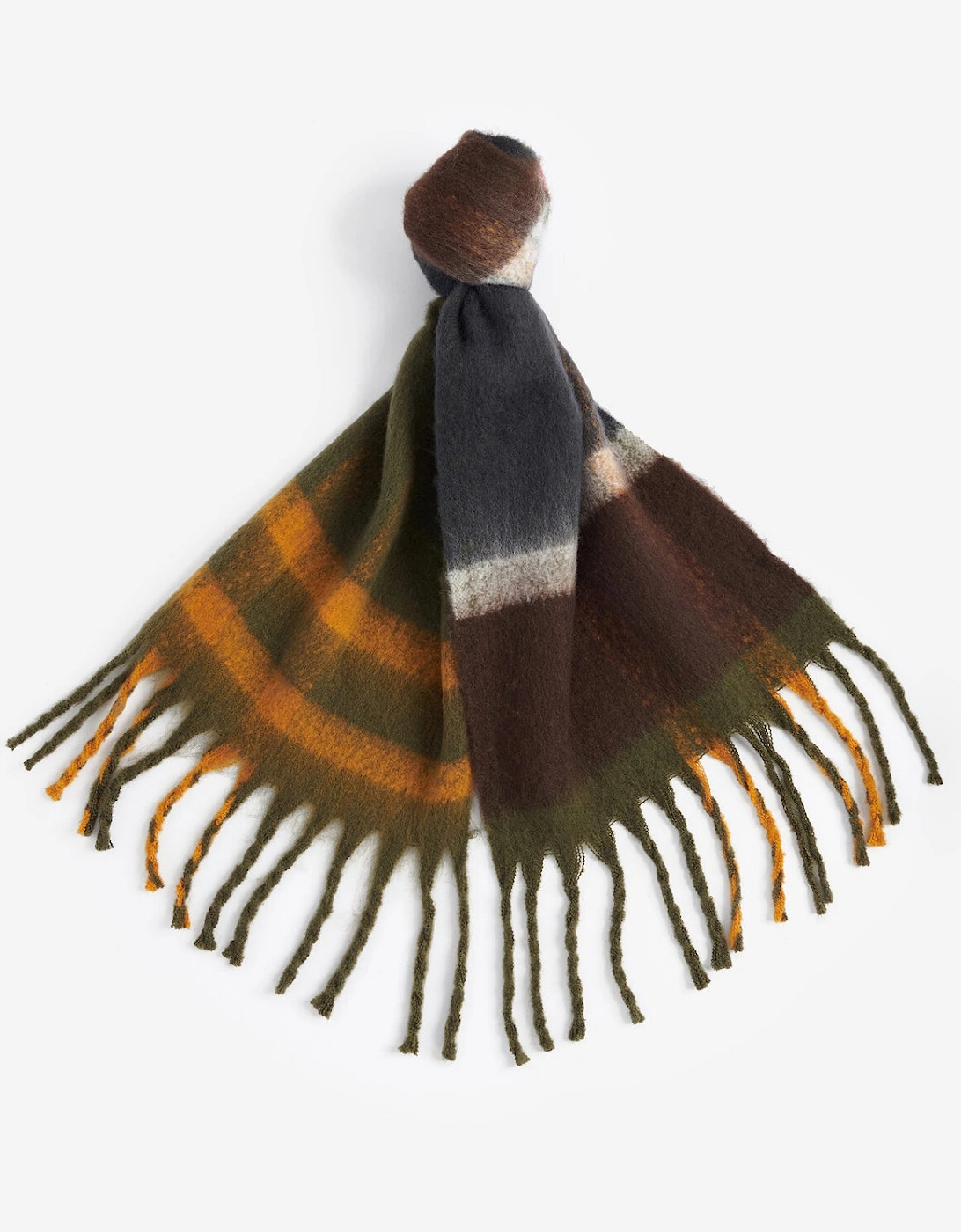 ISLA TARTAN BOUCLE Scarf Womens Classic