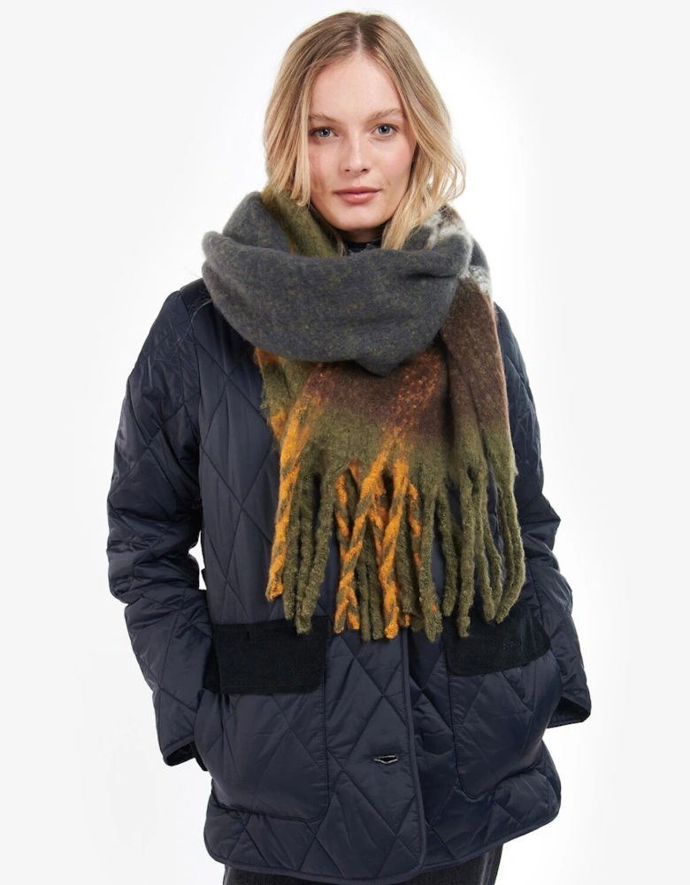 ISLA TARTAN BOUCLE Scarf Womens Classic