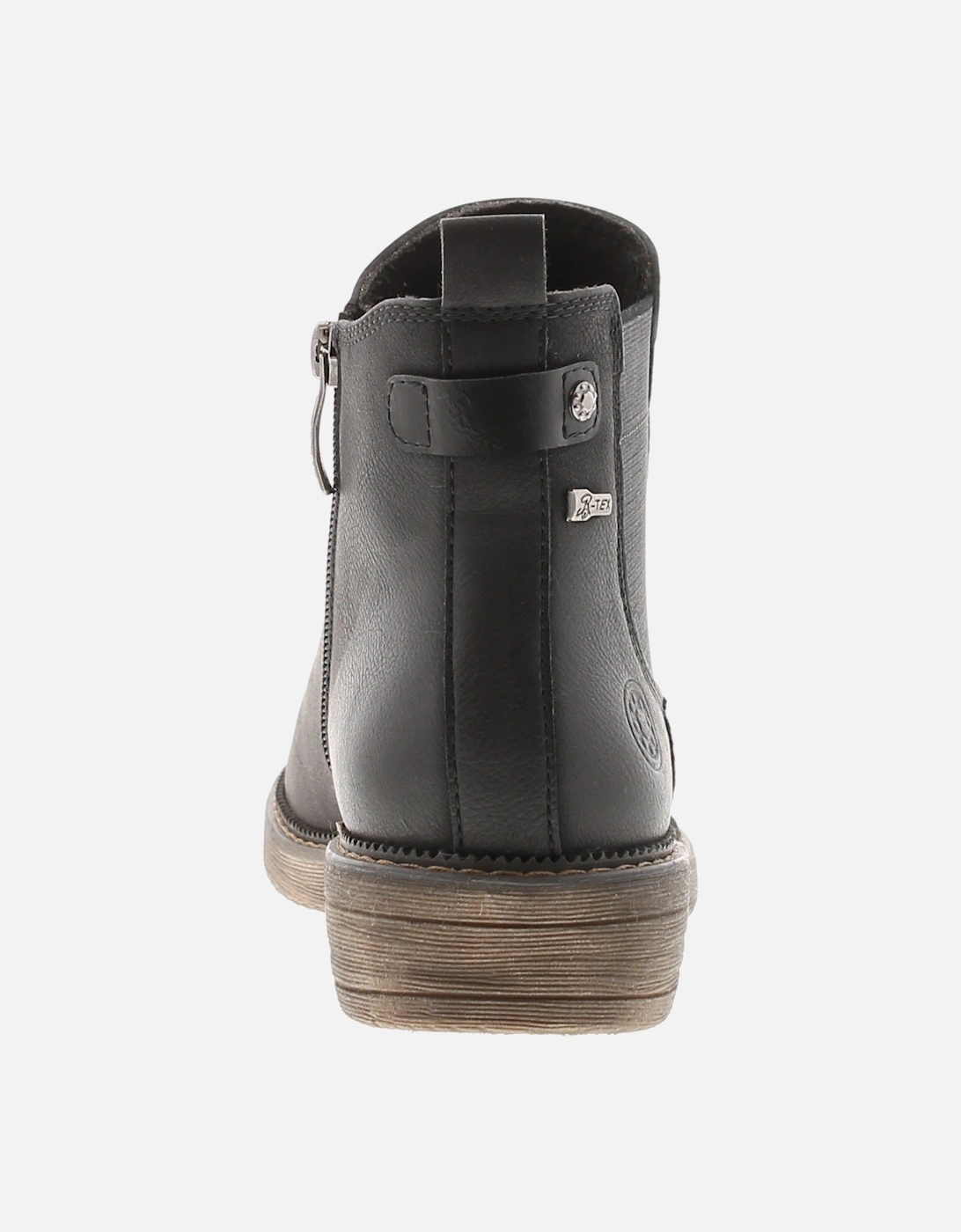 Womens Ankle Boots Rebel Zip Fastening black UK Size