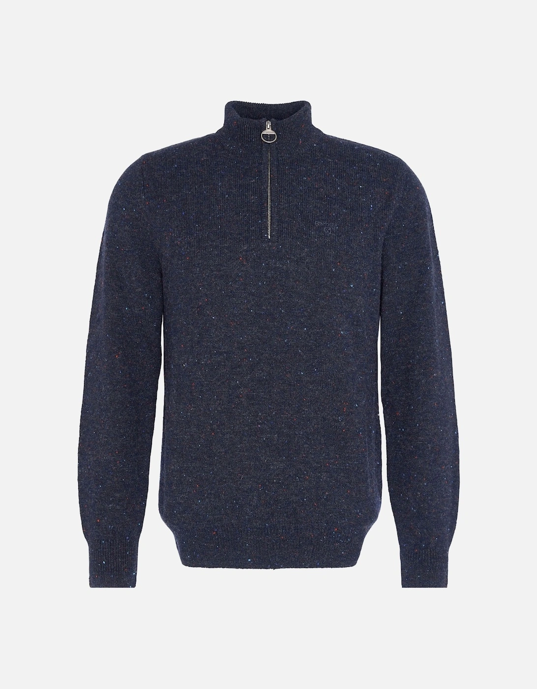 Tainsbury Mens Half Zip Knitted Jumper - Navy