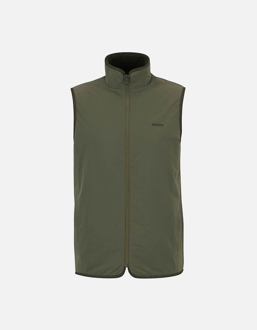 Mens Reversible Fleece Gilet - Fern, 2 of 1