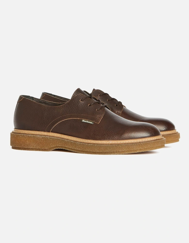 Harefield Mens Derby Shoes - Choc