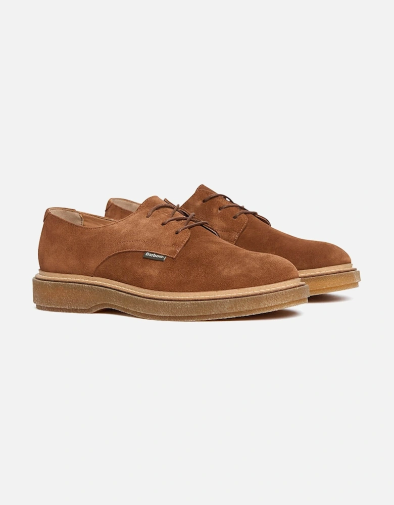 Harefield Mens Derby Shoes - Toffee Suede