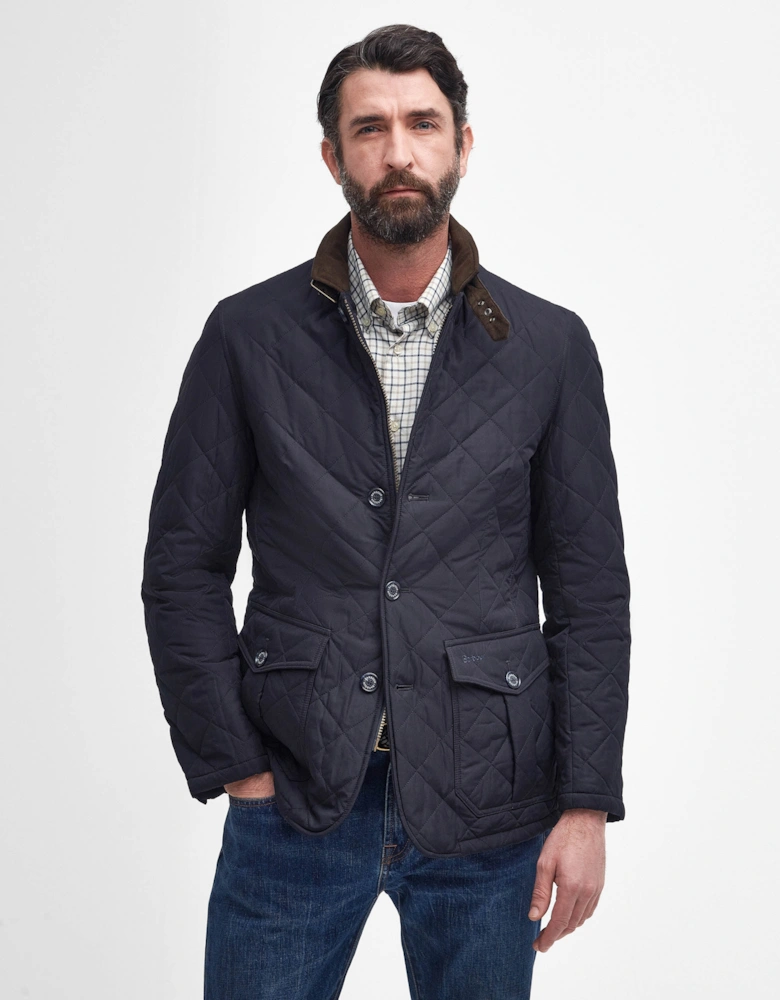 Lutz Mens Quilted Jacket - Navy