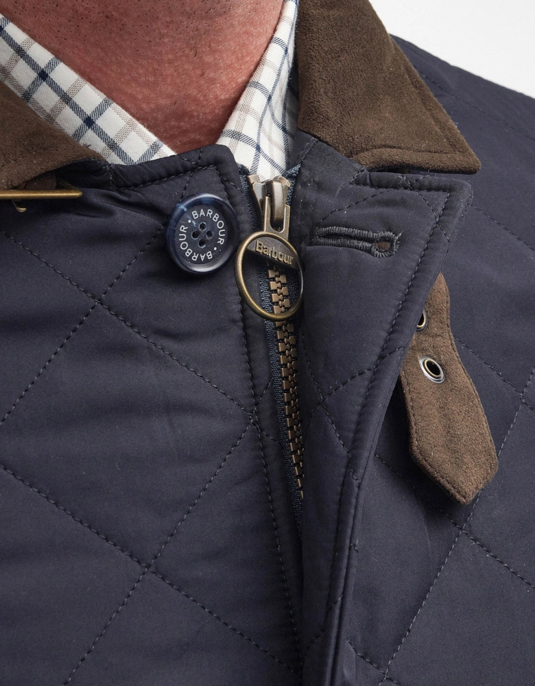 Lutz Mens Quilted Jacket - Navy